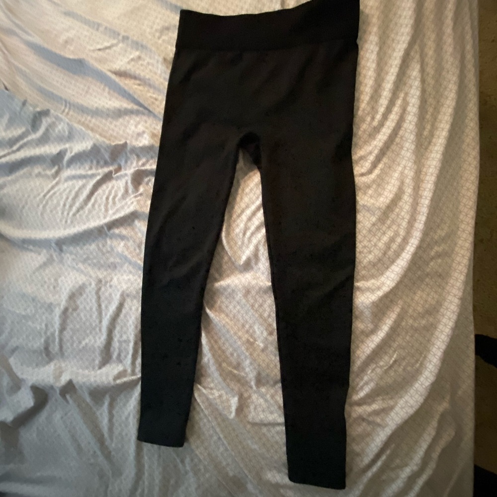 Black warm leggings